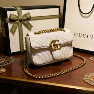Gucci GG Marmont Bag in White